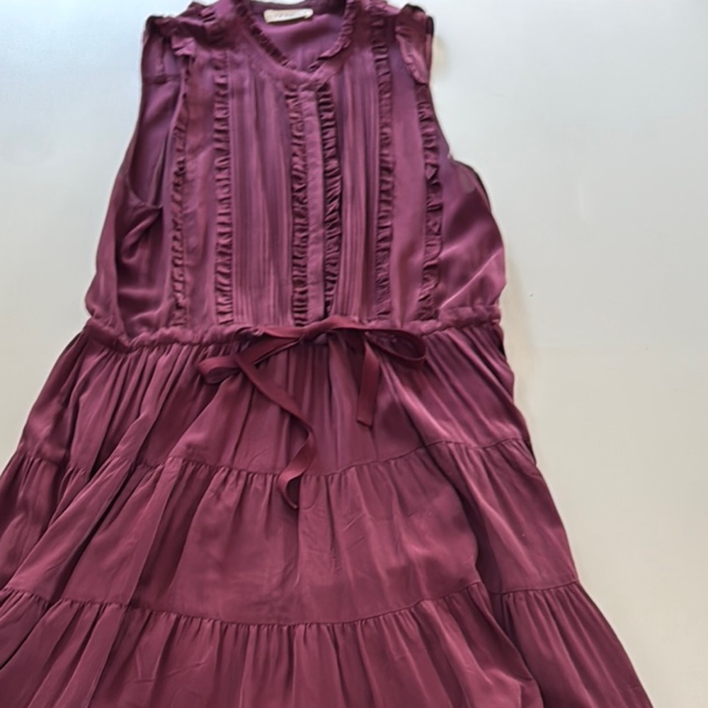 Ulla Johnson Plum Ruffle Dress